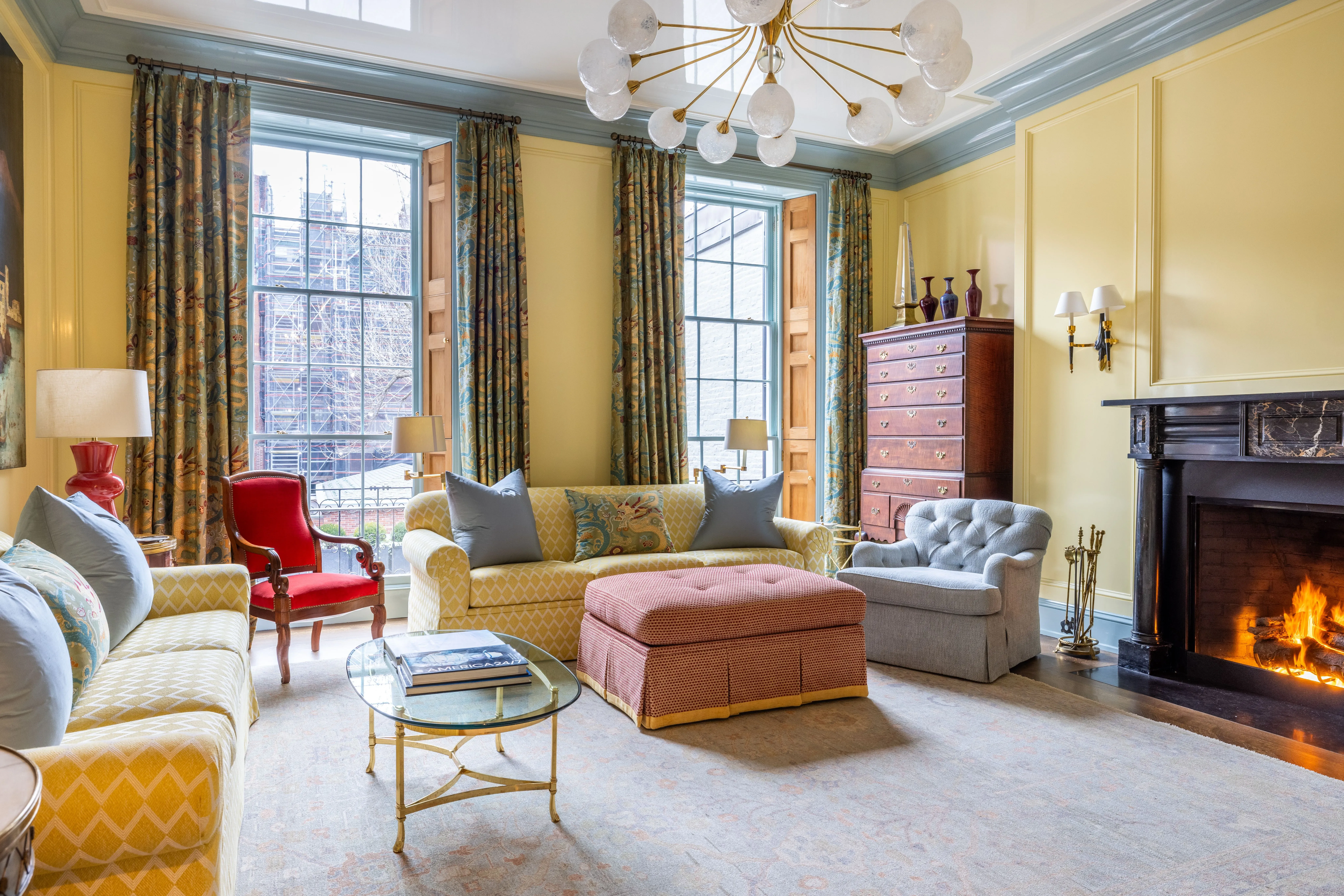 Chestnut Street townhouse renovation with interiors by Garrow Kedigian