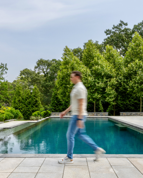 Pool and Blake Walking