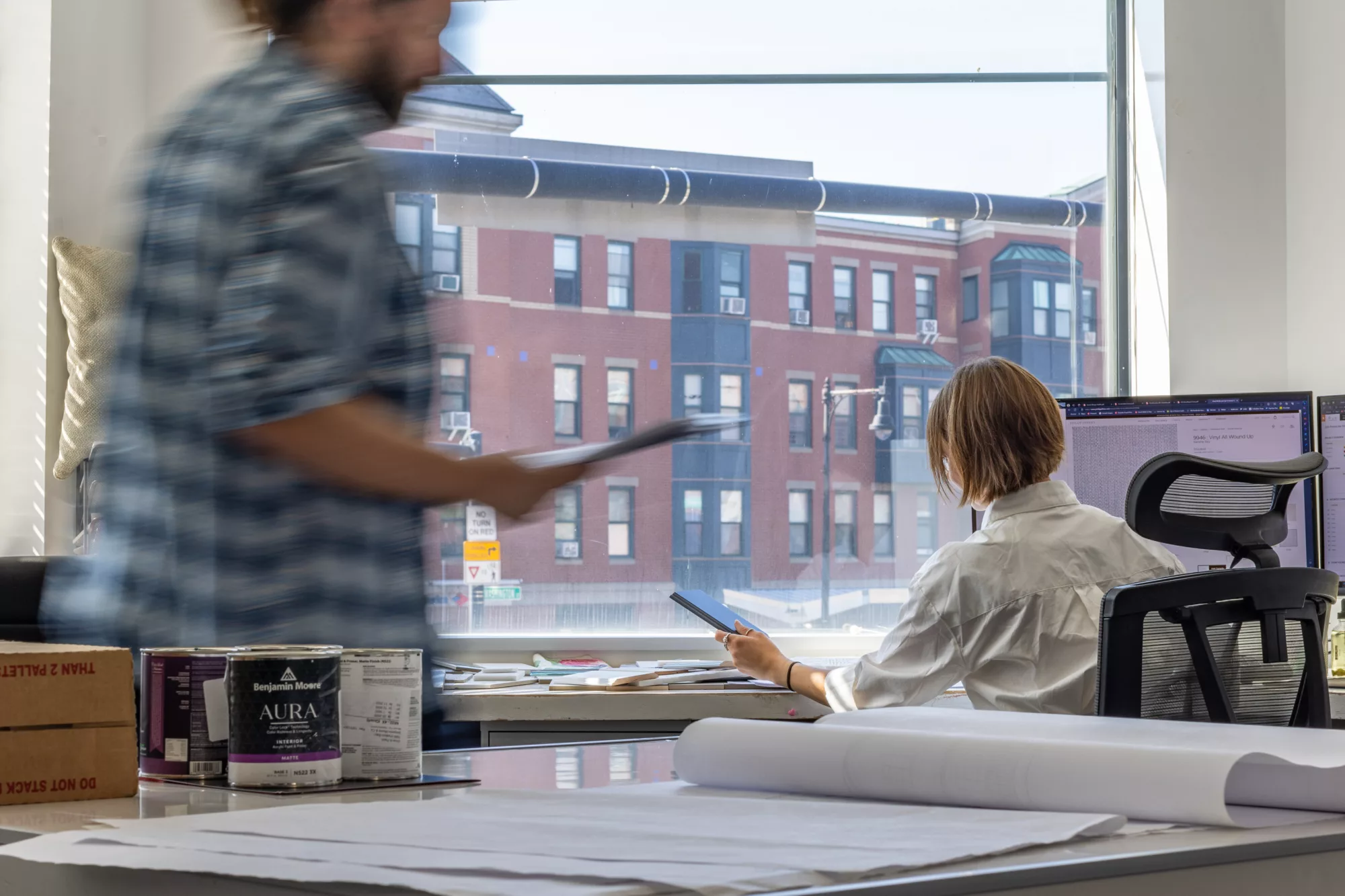 Working in office ps